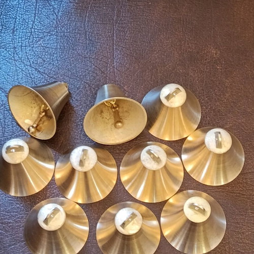 Bronze bells new, pack of 10 with strong melodic sound