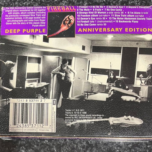 Deep Purple In Rock CD like new, rock genre