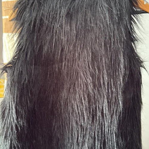 Attrattivo women's black fur vest like new