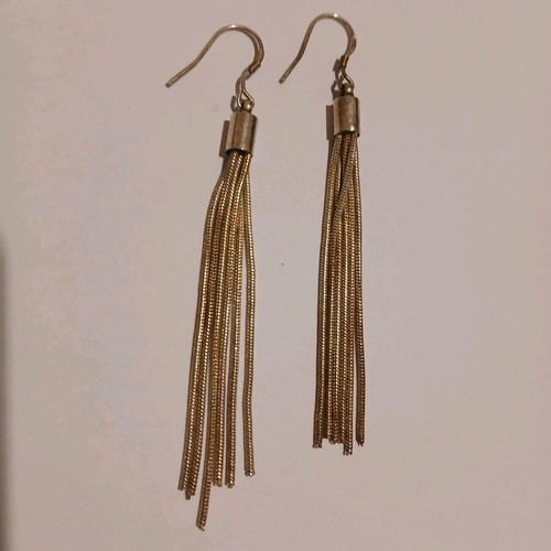 Dangling earrings silver used