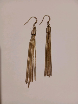 Dangling earrings silver used