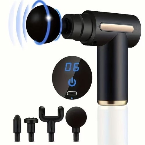 Massage gun new with 4 interchangeable heads and USB-C charging