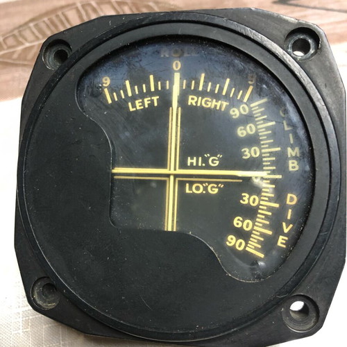 Aircraft attitude indicator used, technical horizon