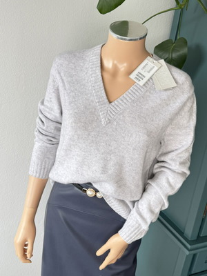 COS cashmere knitted sweater size S new, light grey