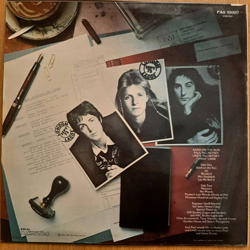 Vinyl Paul McCartney and Wings Band on the Run like new
