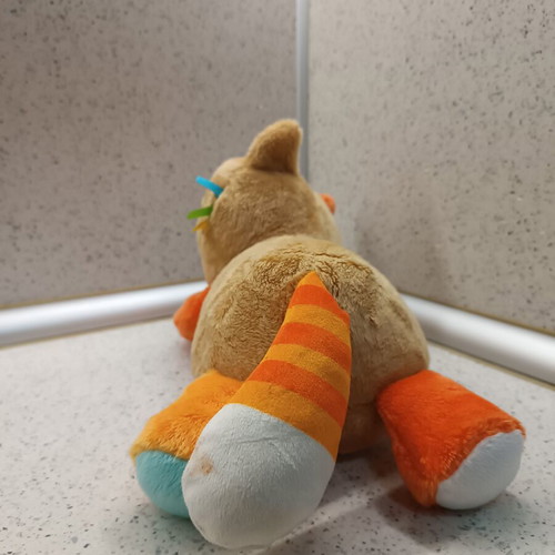Baby Clementoni Cat Plush Toy like new, relaxing and soothing for 0+ months