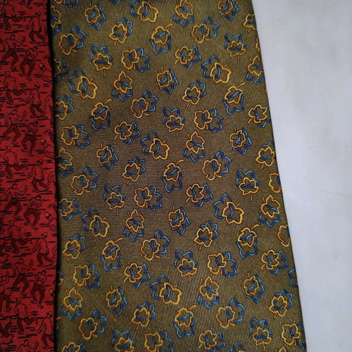 Salvatore Ferragamo men's classic ties used, pack of 5