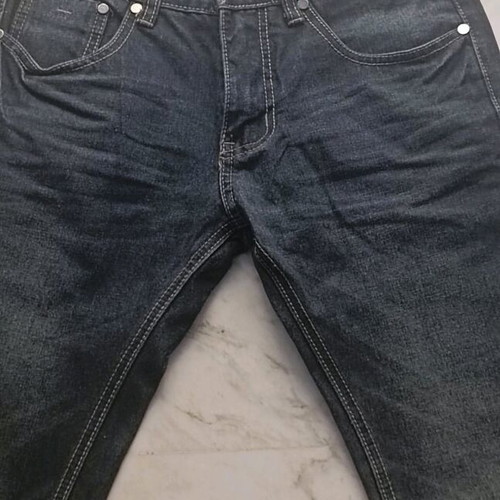 Mens jeans No30 used, 100% cotton, black and blue
