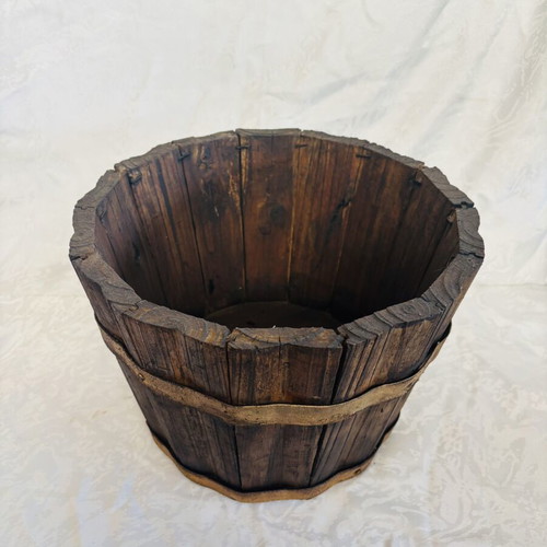 Cypriot wooden container used, 27x20cm
