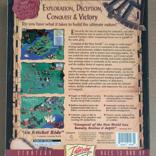 Conquest Of The New World + Deluxe Edition Bundle PC CD-ROM like new