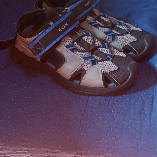 Geox boy sandals like new, water friendly, size 35, grey and blue
