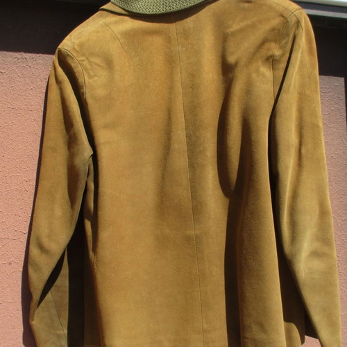 Vintage suede jacket 1960s used, brown