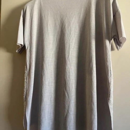 Zara grey t-shirt with glitter effect, like new, size L
