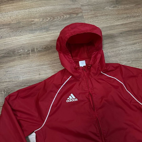 Adidas Core18 Rain Jacket red size M like new waterproof