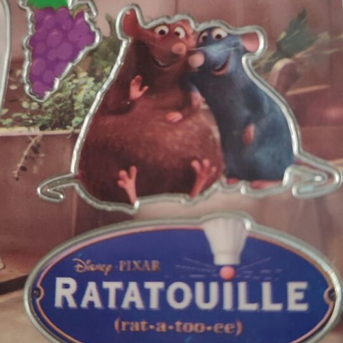 Ratatouille Disney laser sticker set, 3 cards