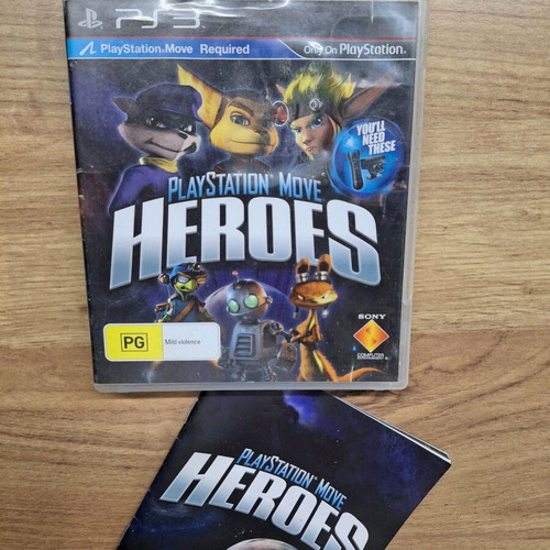 Heroes Playstation Move game for Sony PlayStation 3 like new