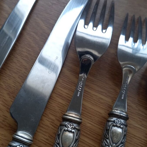 Casa Bugatti Oxford Old-silver Cutlery Set for 6 People like new