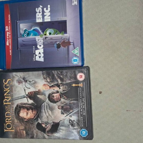 Lord of the Rings DVD and Monsters Inc Blu-ray, no Greek subtitles