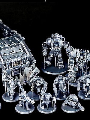 The Wreckkin proxy basic army sci-fi miniatures