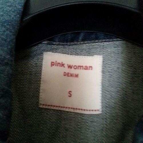 Pink Woman denim vest like new, blue, size XS