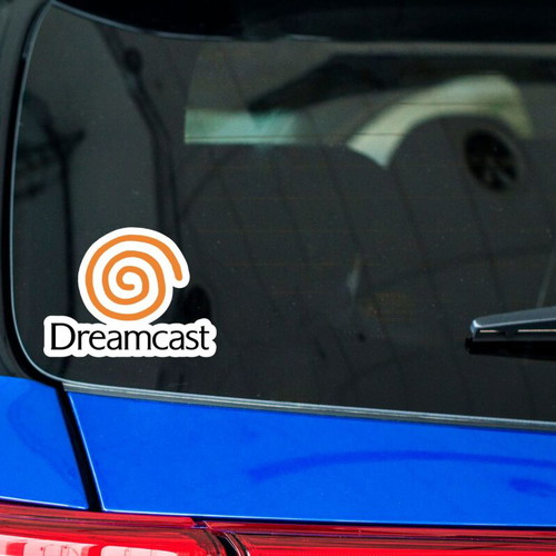 Dreamcast stickers pack of 2 glossy new