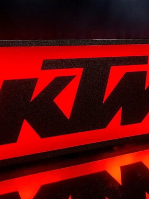 Φωτεινό Lightbox KTM Racing καινούργιο, διακοσμητικό 3D-printed