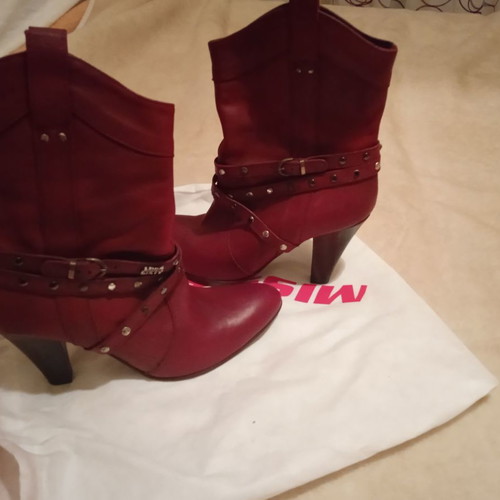 Miss Sixty ankle boots used, red, size 38