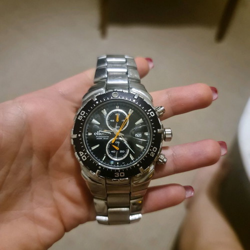 Ellesse Professional Diver Chronograph watch like new, 200M, sapphire crystal