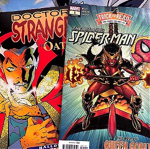 x2 Comics dr strange/spiderman mazi