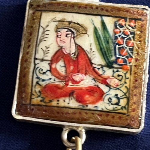 Bracelet Persian miniatures painting used on 925 silver base