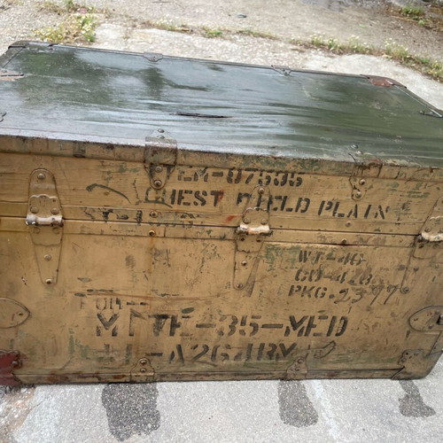 Military trunk used from 1940 American 75x44x41 height