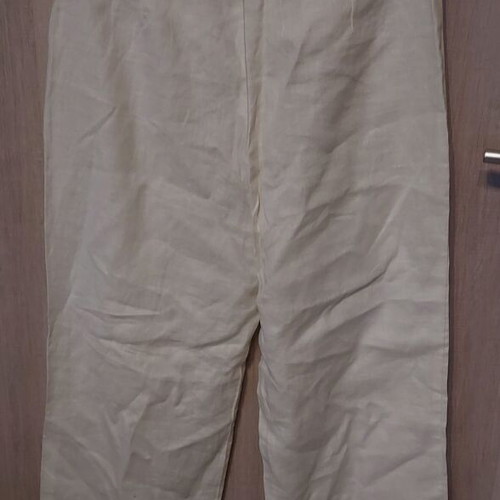 Linen pants white like new, size 50