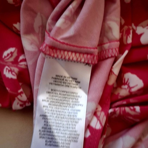 Ralph Lauren sleeveless dress like new, coral pink floral jersey