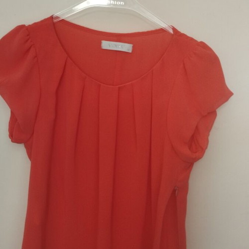 Vener muslin top, coral