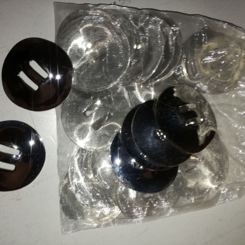 Aluminum decorative buttons new, silver color