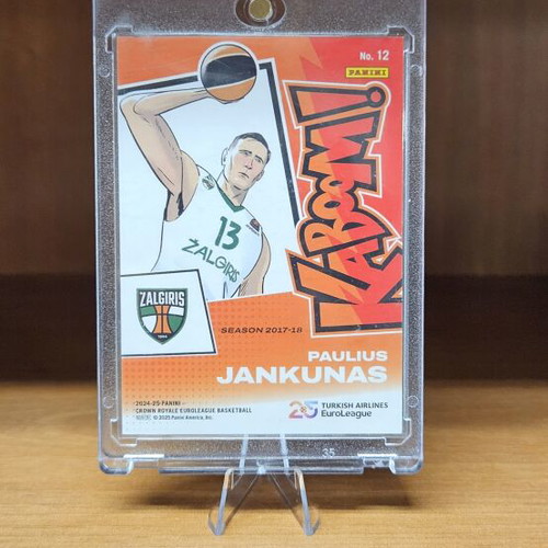 Paulius Jankunas Kaboom Case Hit Panini Crown Royale 2024-2025 Gold SSP