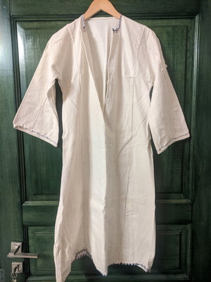 Handmade cotton shirt used with embroidery from Florina, 20th century