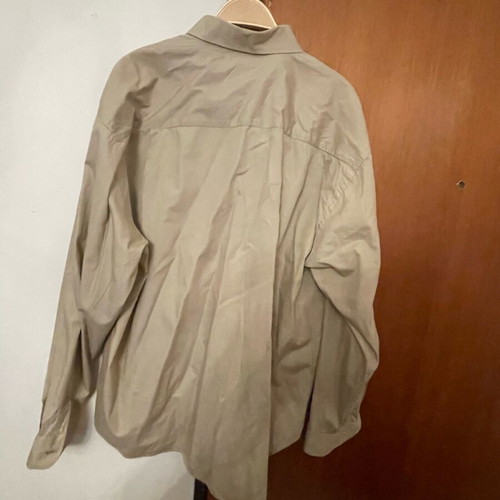 Angelo Muroni beige men's shirt XXL new 100% cotton