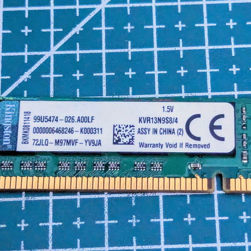 DDR3 Kingston 4GB 1333 KVR13N9S8/4 RAM module