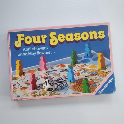 Four Seasons board game pieces used, wooden