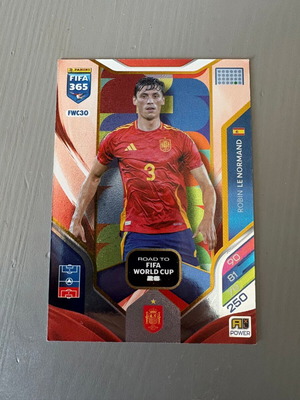 Robin Lenormand Spain FWC30 Panini FIFA 365 Adrenalyn 2025-26 like new