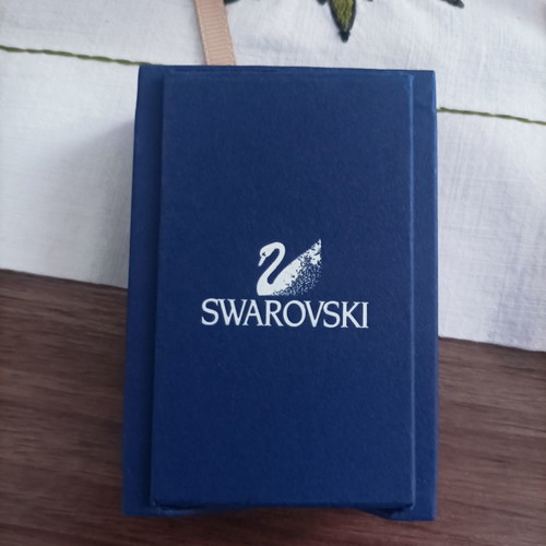 Swarovski Σετ Μενταγιόν και Σκουλαρίκια Καρφάκια Καινούργιο Λευκή Στρογγυλή Πέτρα