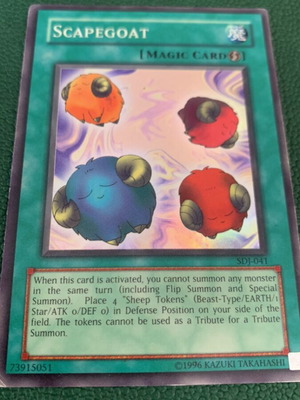 Scapegoat Yu-Gi-Oh! card used, vintage