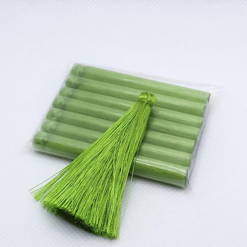 Green tassels set of 8 pieces 6 centimeters new