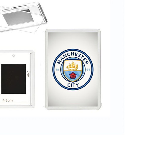 Μαγνήτης ψυγείου Manchester City με διάφανη ακρυλική κορνίζα φωτογραφιών