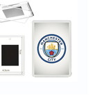 Μαγνήτης ψυγείου Manchester City με διάφανη ακρυλική κορνίζα φωτογραφιών
