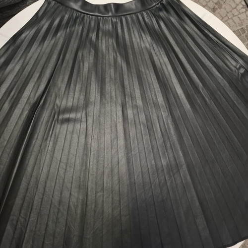 Orsay Midi Pleated Skirt leather look black like new