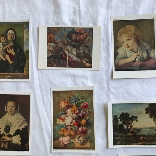 Vintage National Gallery London postcards set of 15