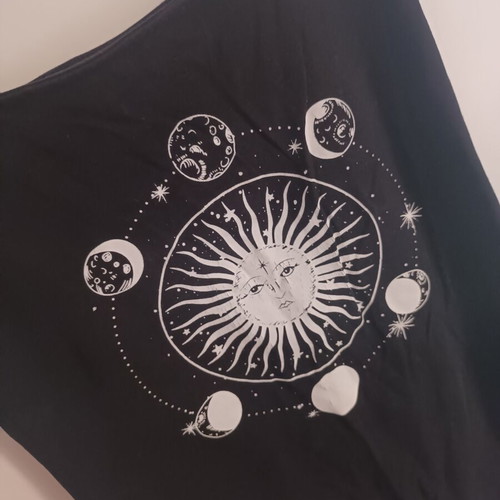 Tally Weijl mini dress with planet design, used, black