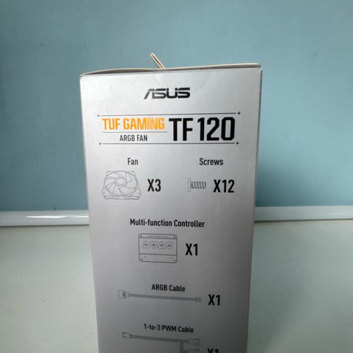 Asus TUF Gaming TF120 ARGB fan set of 3 new, 120mm PWM